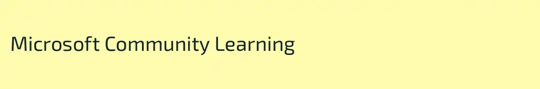Microsoft Community Learning